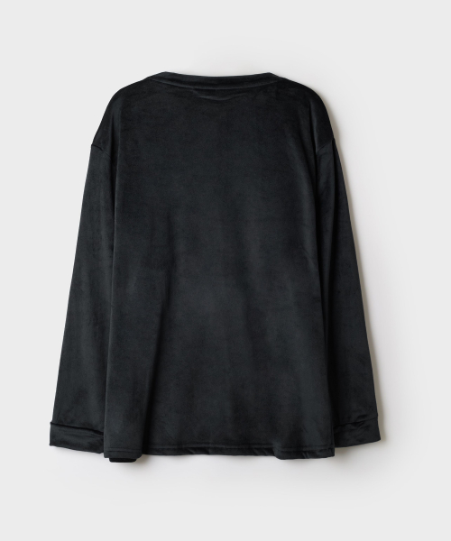 GANADI Round-Neck Pajamas (Black)_SPPPG4VU15