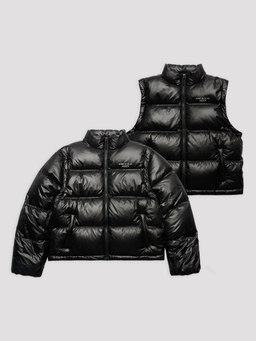 WOMAN CROP DETACHABLE DUCK DOWN JACKET
