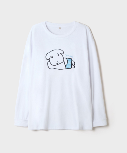 GANADI Round-Neck Pajama(White)_SPPPG4VU15