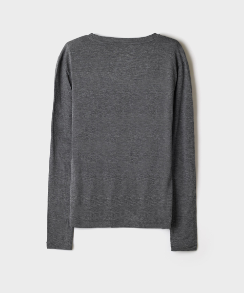 [WARMTECH Wool Blend] Womens Round-Neck Long-Sleeve_SPYVG4VA31