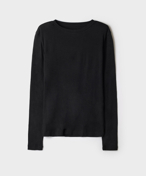 [WARMTECH Wool Blend] Womens Round-Neck Long-Sleeve_SPYVG4VA31