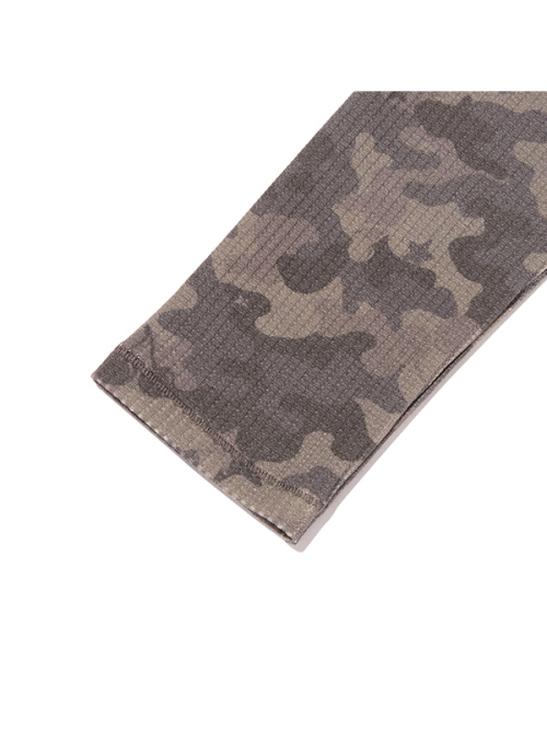 CHERRY CAMO WAFFLE LONG SLEEVE(BLACK)