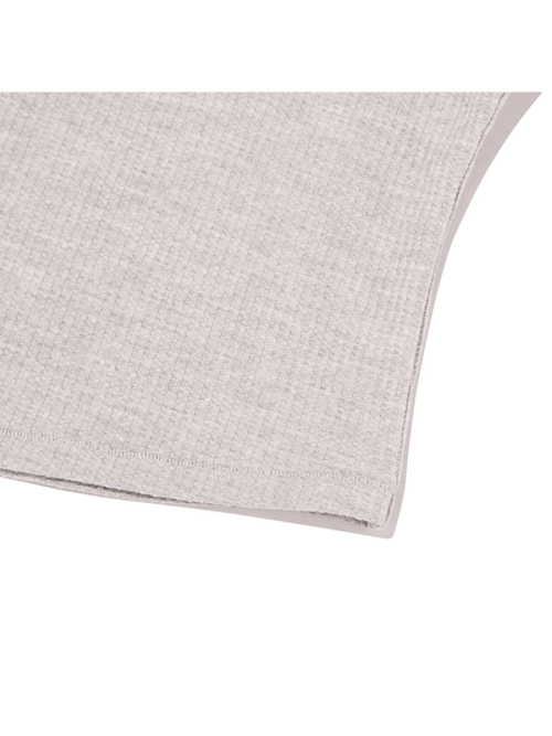 CHERRY CAMO WAFFLE LONG SLEEVE(MELANGE GRAY)