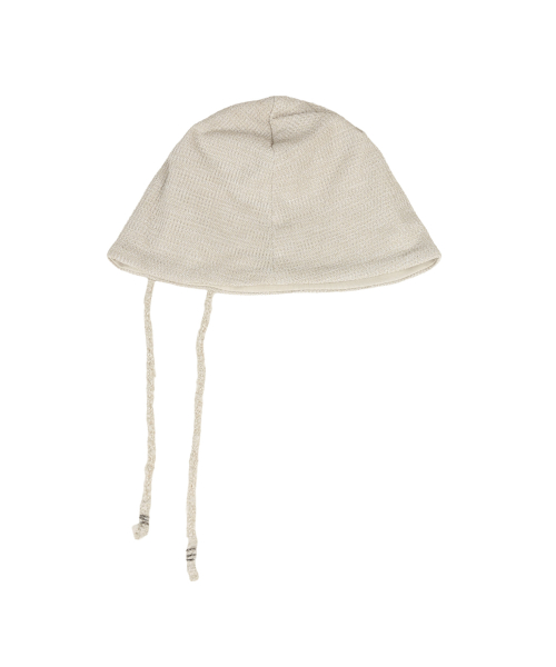 LACE-UP BEANIE [BEIGE]