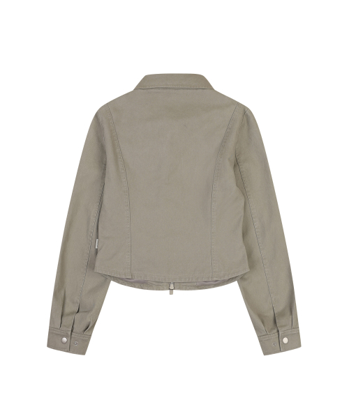 WASHED COTTON JACKET [GRAY]