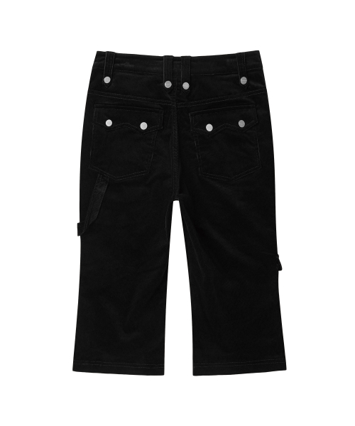 UTILITY CORDUROY CAPRI PANTS(W) BLACK