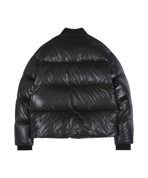 UNISEX BOMBER LAYERED DOWN JACKET (BLACK)