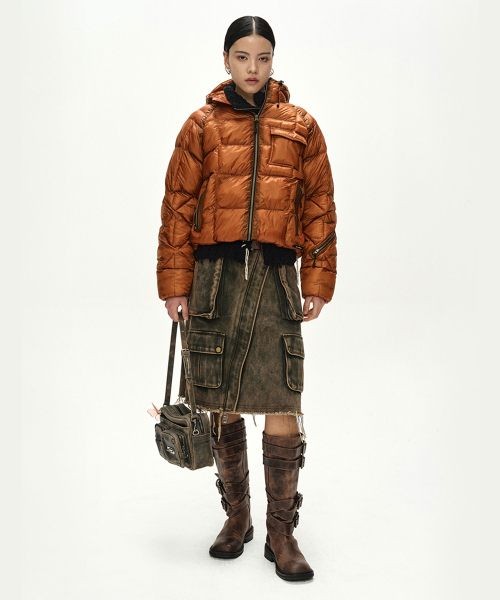 UNISEX TORINO LIGHTWEIGHT DOWN JACKET (ORANGE)