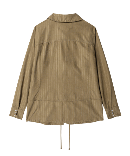 WESTERN TIED SUEDE SHIRTS(W) BROWN