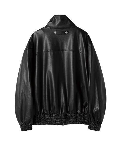 RUGGED LEATHER JACKET BLACK