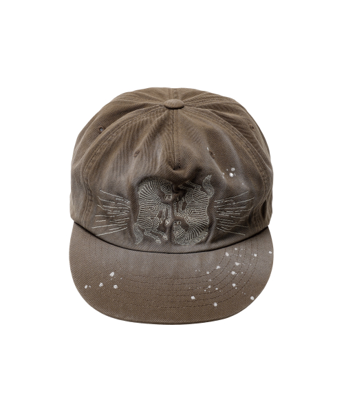 TWIN HORSE BALL CAP BROWN