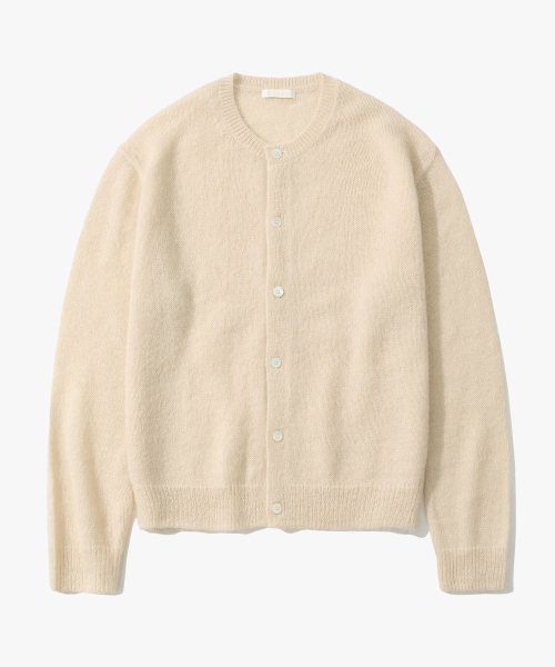 Premium Mohair Crop Round Cardigan - 4 COLOR