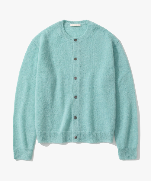 Premium Mohair Crop Round Cardigan - 4 COLOR