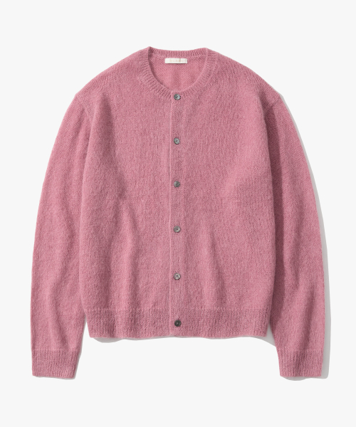 Premium Mohair Crop Round Cardigan - 4 COLOR