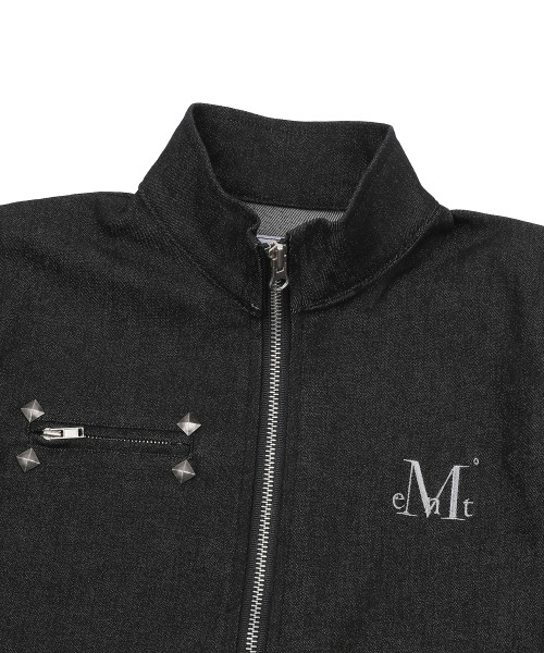 ZEVEN SET-UP DENIM PANEL ZIP-UP