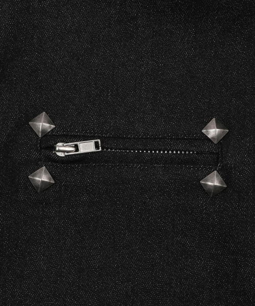 ZEVEN SET-UP DENIM PANEL ZIP-UP