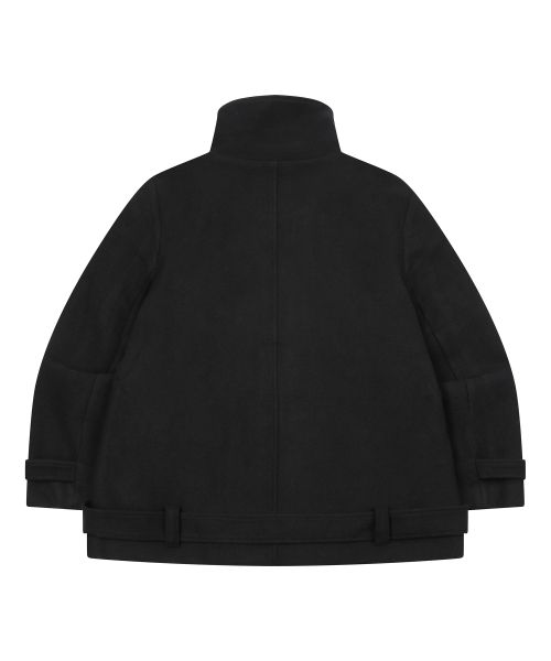 KERVEN EYELET BELTED HALF COAT