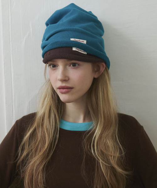 Cotton Casual Loopback Beanie Hats_Dark Brown