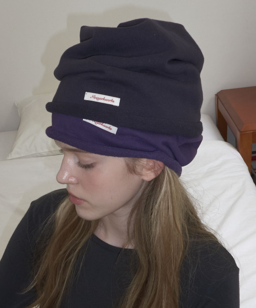 Cotton Casual Loopback Beanie Hats_Purple
