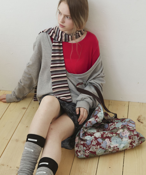 Two-Way Flower Reversible Shoulder Bag_Red