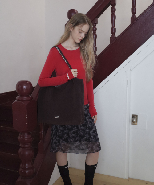 Two-Way Flower Reversible Shoulder Bag_Red