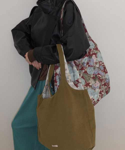 Two-Way Flower Reversible Shoulder Bag_Ivory