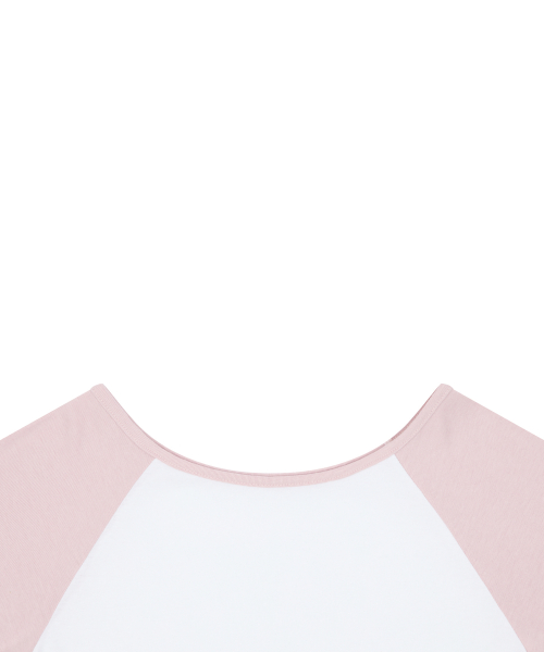 RL PIXEL LUV RAGLAN TEE(PINK)