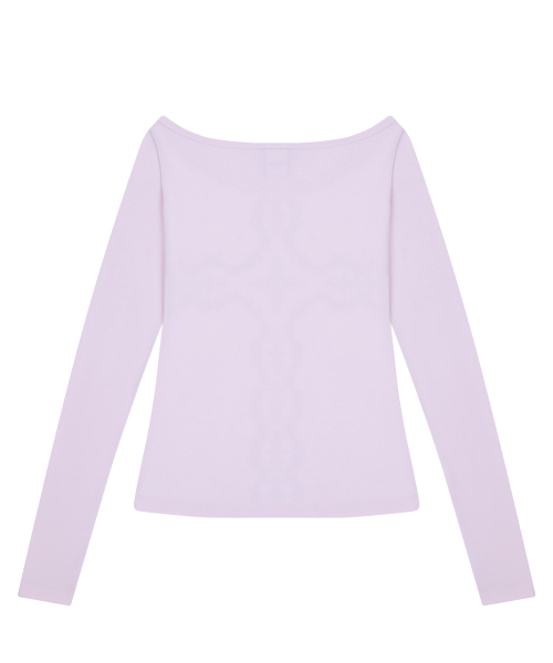 RL CROSS CUT OUT TEE(PINK)