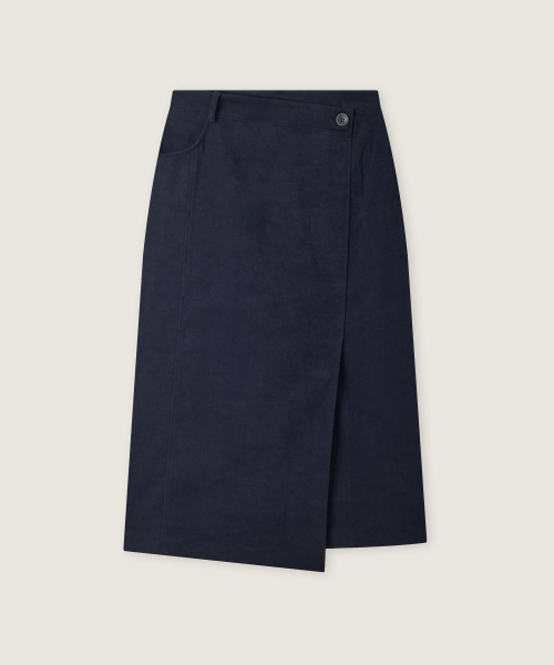 Suede Asymmetric Wrap Skirts RMWHG4TR14