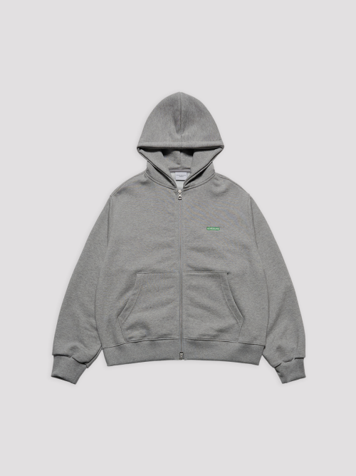 SMALL LOGO EMBROIDERY HOODIE ZIP UP