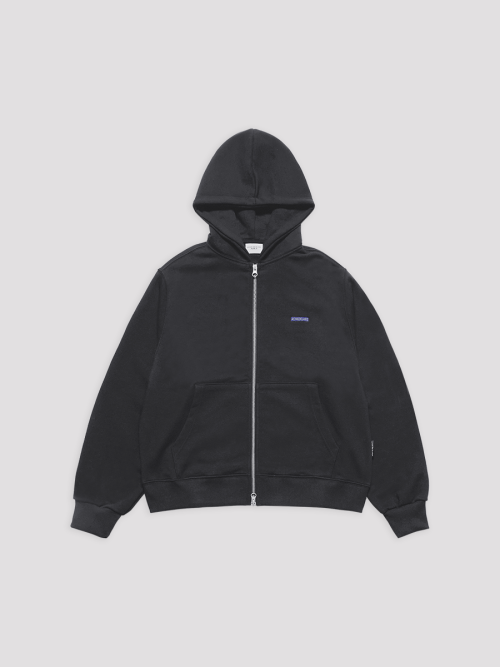 SMALL LOGO EMBROIDERY HOODIE ZIP UP