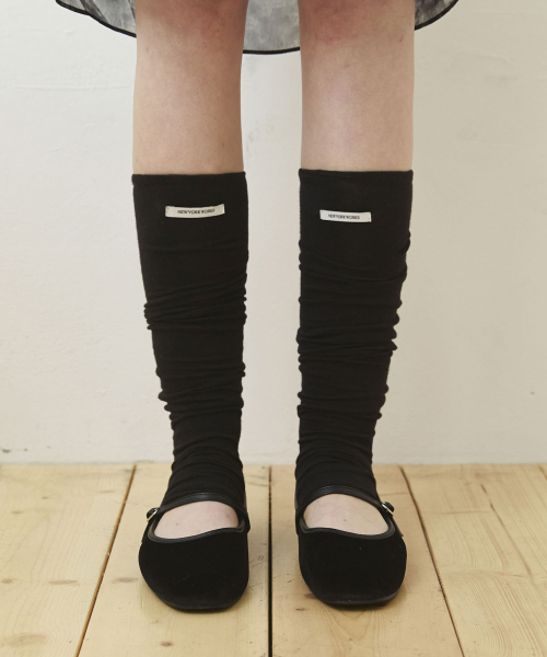 Daily Cotton Leg Warmers_Black