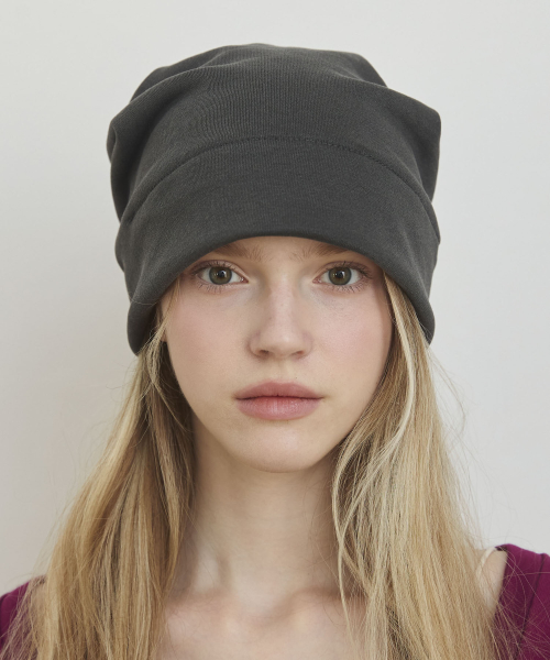 Reversible Two-Tone Beanie Hats_Charcoal