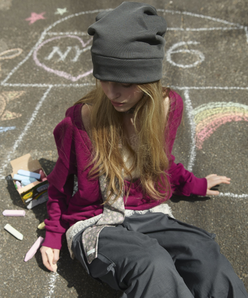 Reversible Two-Tone Beanie Hats_Charcoal