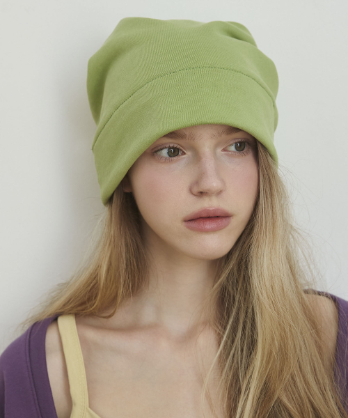 Reversible Two-Tone Beanie Hats - Green