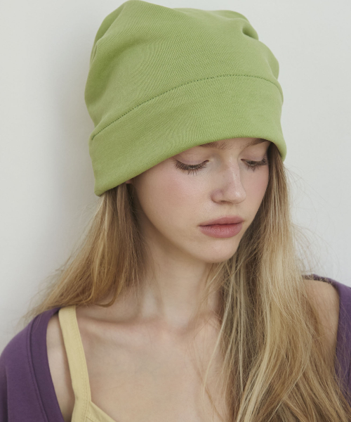 Reversible Two-Tone Beanie Hats - Green
