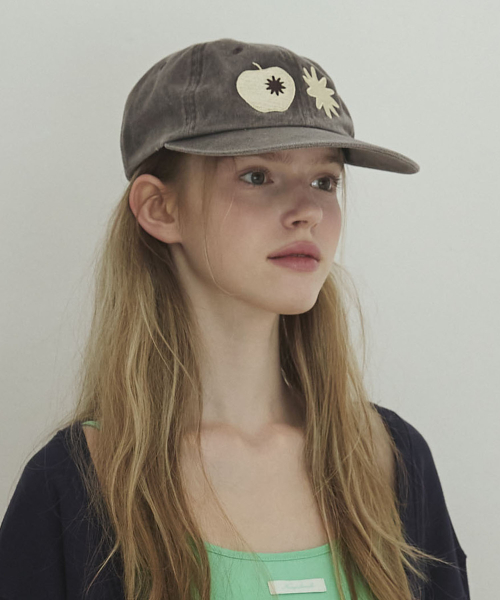 APPLE Patch Logo Camp Cap Hats_Brown