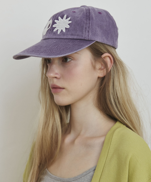 APPLE Patch Logo Camp Cap Hats_Purple