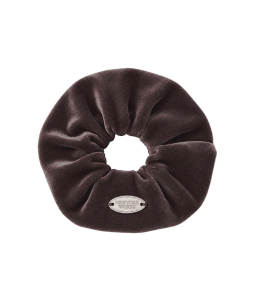 Velvet Touch Big Scrunchie_Chocolate Brown