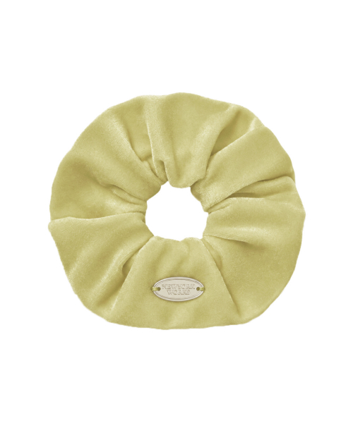 Velvet Touch Big Scrunchie_Sand Green