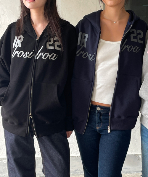 IR 22 Hoodie Zip-up (Black)
