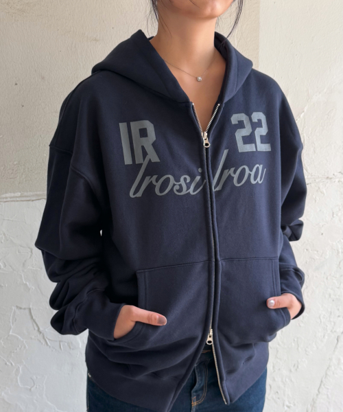 IR 22 Hoodie Zip-up (Black)