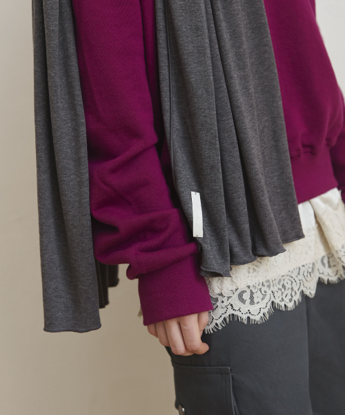 Modern Drape Long Mufflers Scarf_Gray