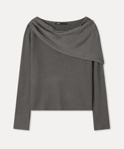 Shawl Layered Knit_MIWKAGT0AS