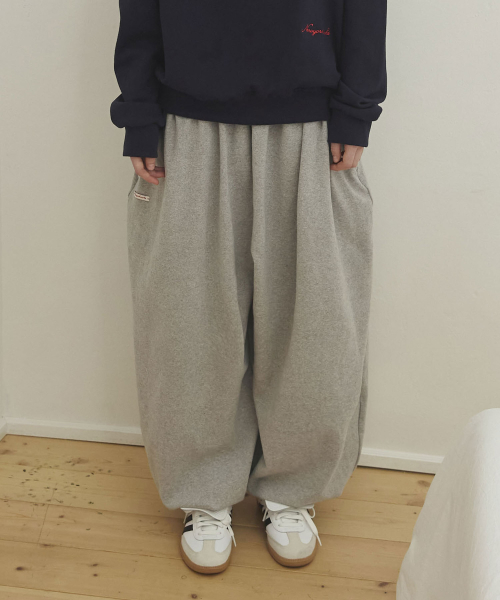 Balloon Fit Harem Pants_Gray