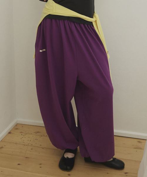 Balloon Fit Harem Pants_Purple