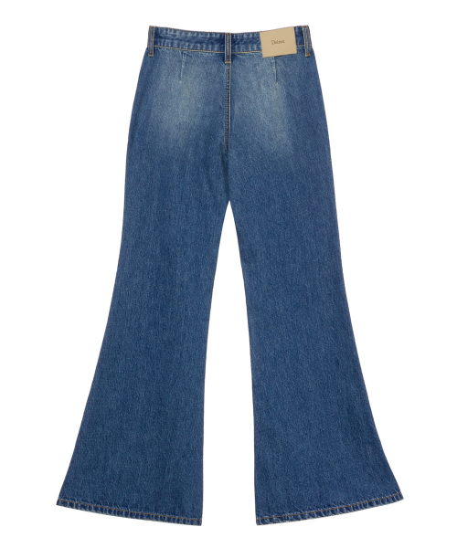 LOW-WAIST BOOTCUT DENIM IN BLUE