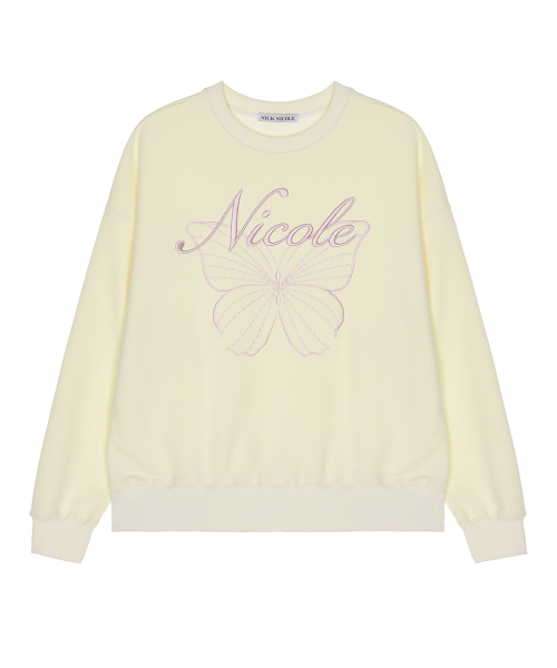 NICOLE BUTTERFLY SWEATSHIRT_CREAM PINK