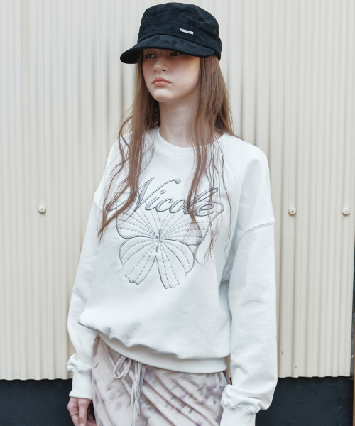 NICOLE BUTTERFLY SWEATSHIRT_IVORY SILVER