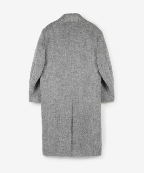 Alpaca Oversized Double Coat (Light Grey) TNCO6F106G2